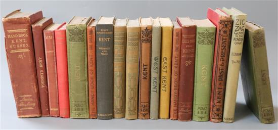 KENT: A collection of 18 pocket and other Guides to Kent, late 19th - early 20th century, mostly cloth
